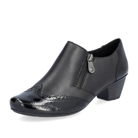Dámske poltopánky RIEKER 41757-00 čierna W4