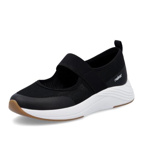 Dámske baleríny RIEKER N8551-00 čierna S5