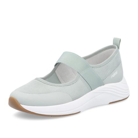 Dámske baleríny RIEKER N8551-52 zelená S5