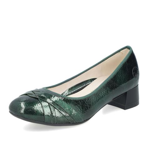 Dámské lodičky RIEKER 45068-54 zelená W5
