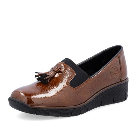 Dámské mokasíny RIEKER 53751-24 hnědá W5