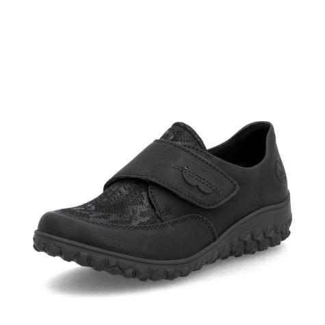 Dámske poltopánky RIEKER 59552-00 čierna W5