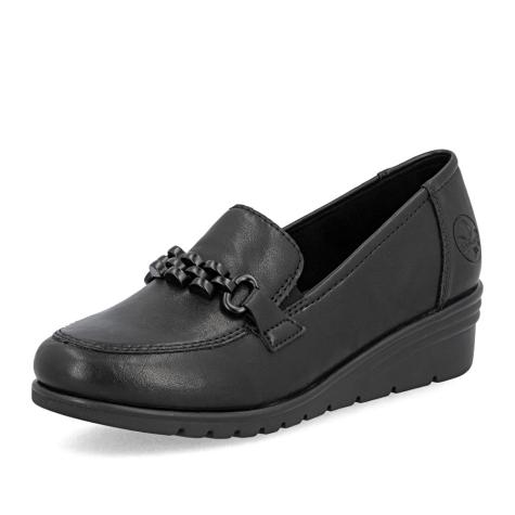 Dámské mokasíny RIEKER L5361-00   BLACK   H/W5