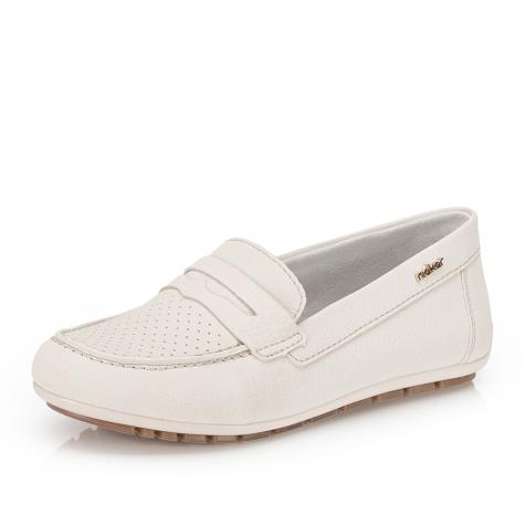 Dámske mokasíny RIEKER 43862-80 biela S6