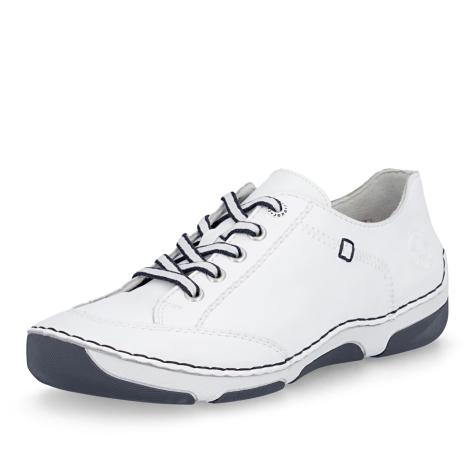 Dámské polobotky RIEKER 55901-80 bílá S6