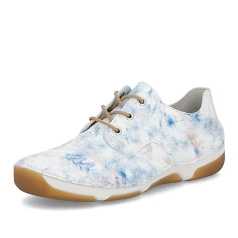 Dámske poltopánky RIEKER 55920-90 biela S6