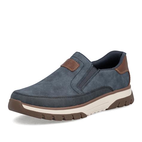 Pánske mokasíny RIEKER B9350-15 modrá S6