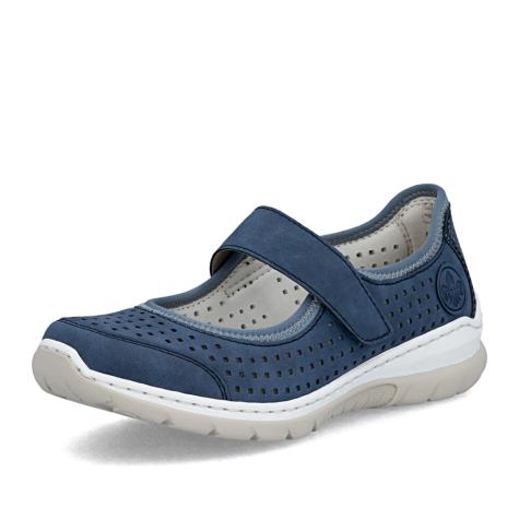 Dámske baleríny RIEKER L32B5-14 modrá S6