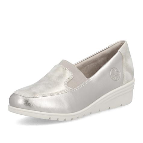 Dámske mokasíny RIEKER L5351-60 zlatá S6