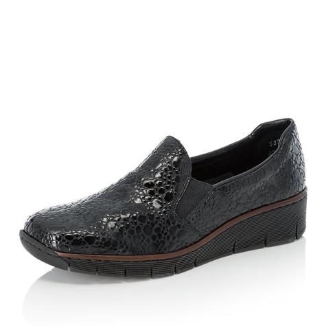 Dámské mokasíny RIEKER 53766-45 černá W5