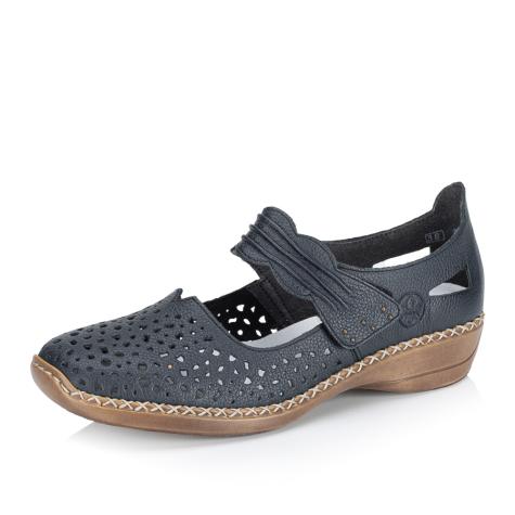Dámské polobotky RIEKER 41399-14 modrá S5