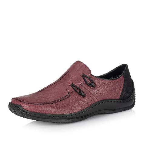 Dámske mokasíny RIEKER L1751-35 červená S5