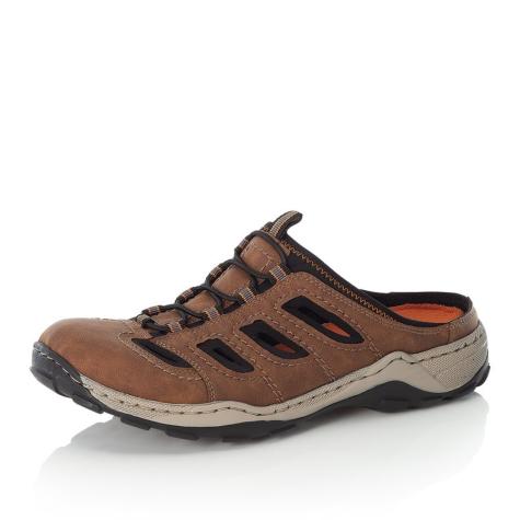 Pánske šľapky RIEKER 08096-25 hnedá S5