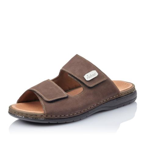 Pánske šľapky RIEKER 25590-25 hnedá S5
