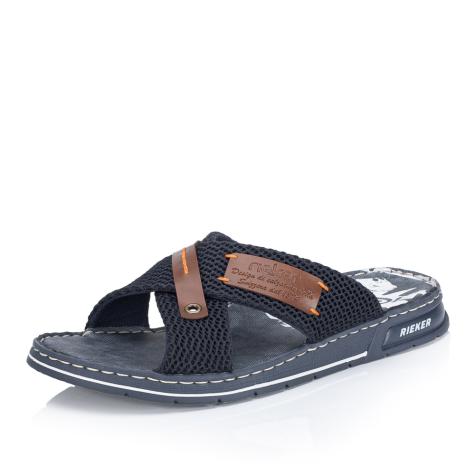 Pánske šľapky RIEKER 21239-14 modrá S5