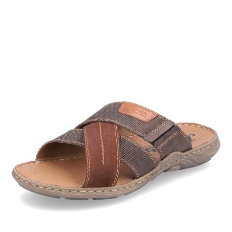 Pánske šľapky RIEKER 22053-25 hnedá S5