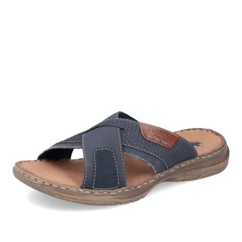 Pánske šľapky RIEKER 21491-14 modrá S5