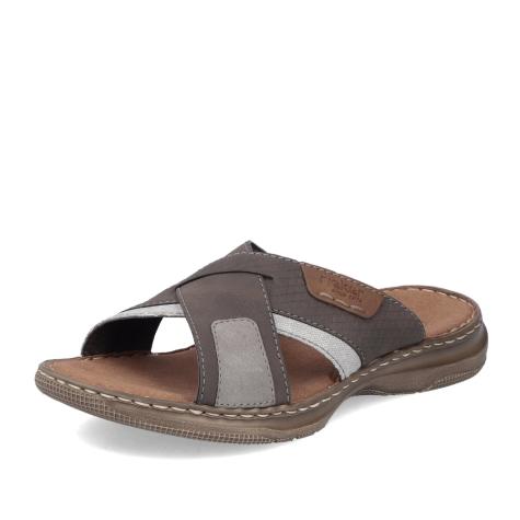 Pánske šľapky RIEKER 21491-25 hnedá S5