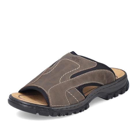 Pánske šľapky RIEKER 25093-25 hnedá S4