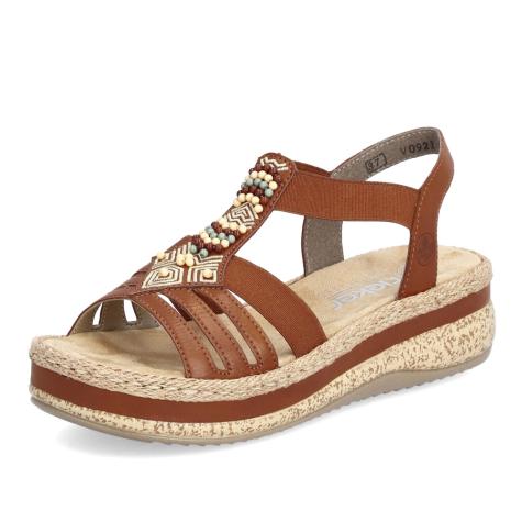 Dámske sandále RIEKER V0921-24 hnedá S6