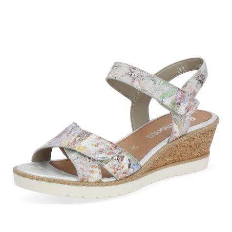 Dámske sandále REMONTE R6252-92 strieborná S4