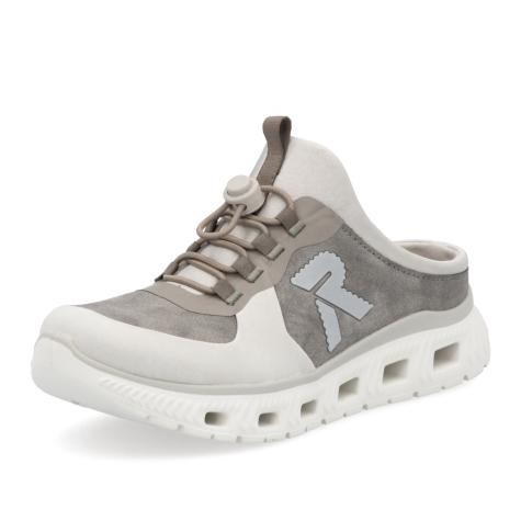 Dámske šľapky RIEKER M6069-45 sivá S5