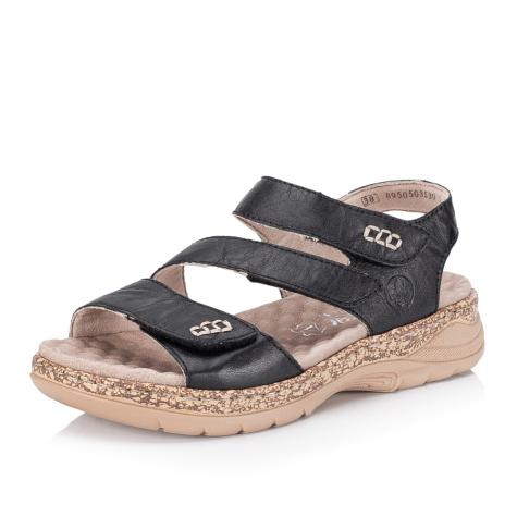 Dámske sandále RIEKER V2202-00 čierna S5
