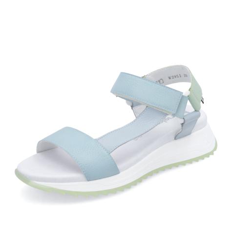 Dámske sandále RIEKER W2951-10 modrá S5