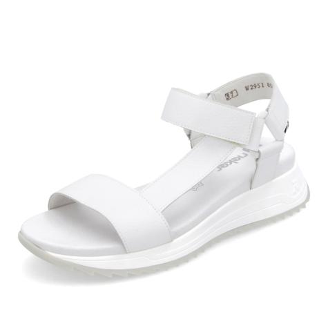 Dámske sandále RIEKER W2951-80 biela S5