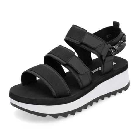 Dámske sandále RIEKER W3052-00 čierna S5