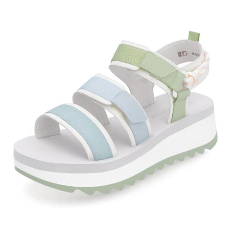 Dámske sandále RIEKER W3052-91 modrá S5