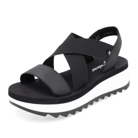 Dámske sandále RIEKER W3053-00 čierna S5
