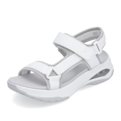 Dámske sandále RIEKER W3151-80 biela S5