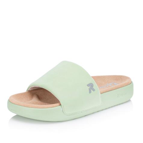 Dámske šľapky RIEKER W3250-52 zelená S5