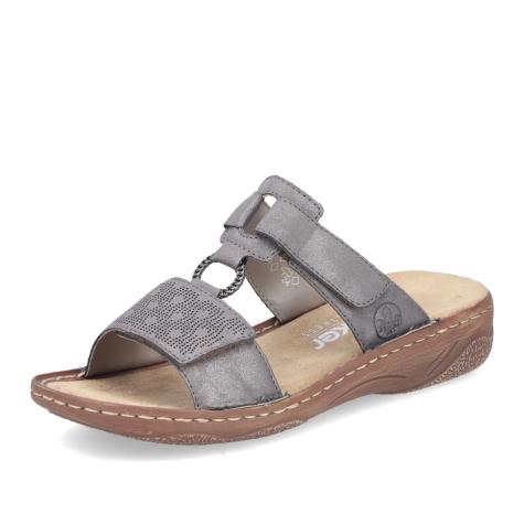 Dámske šľapky RIEKER V2885-42 sivá S5