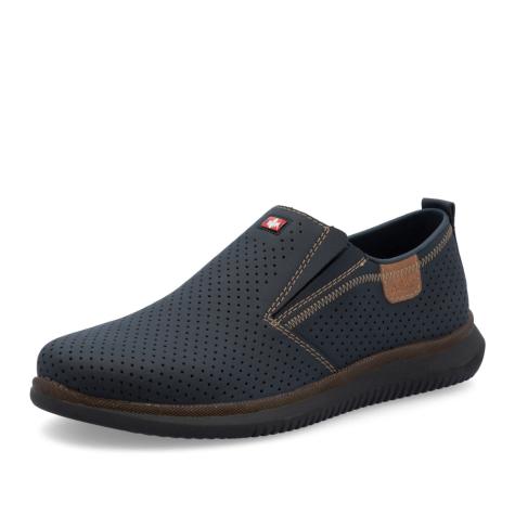 Pánske mokasíny RIEKER 10452-14 modrá S5