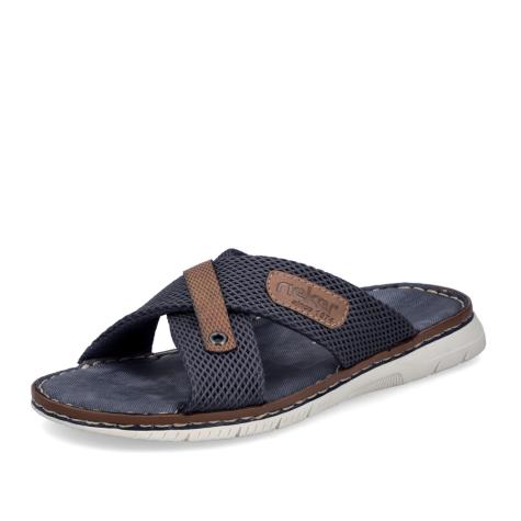 Pánske šľapky RIEKER 21340-14 modrá S5