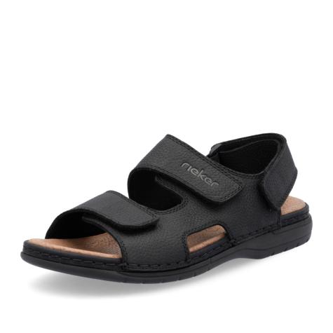 Pánske sandále RIEKER 25558-01 čierna S5