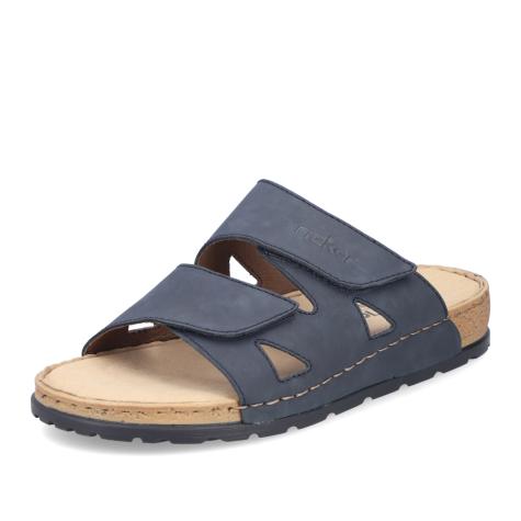 Pánske šľapky RIEKER 25691-14 modrá S5