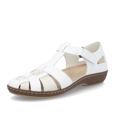 Dámske sandále RIEKER 45869-81 biela S5