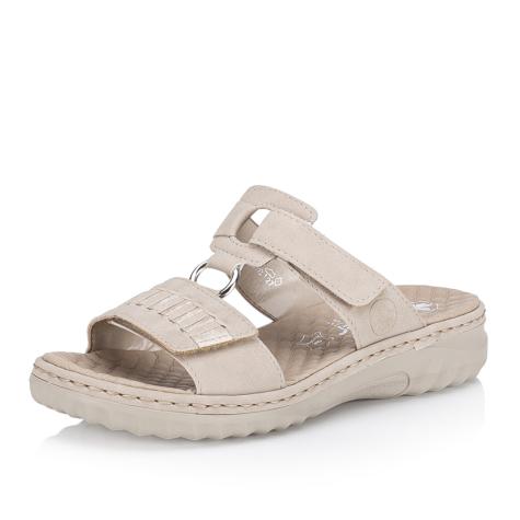 Dámske šľapky RIEKER 60481-62 béžová S5