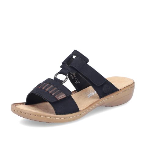 Dámske šľapky RIEKER 60881-00 čierna S5