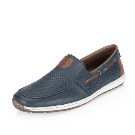 Pánske mokasíny RIEKER 08867-14 modrá S6