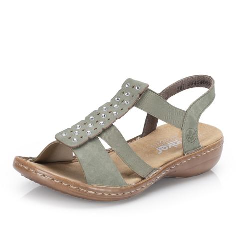 Dámske sandále RIEKER 60883-52 zelená S6