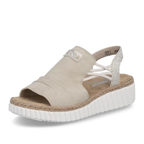 Dámske sandále RIEKER 69262-62 béžová S6