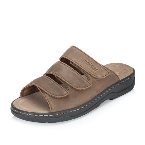 Pánské nazouváky RIEKER 20369-25 hnědá S6