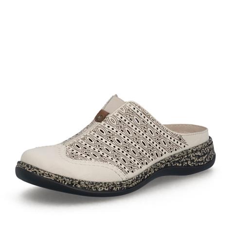 Dámske šľapky RIEKER 46376-60 béžová S6