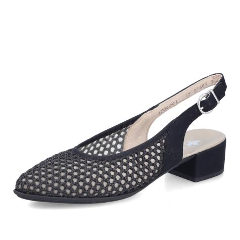 Dámske lodičky RIEKER 47060-01 čierna S6