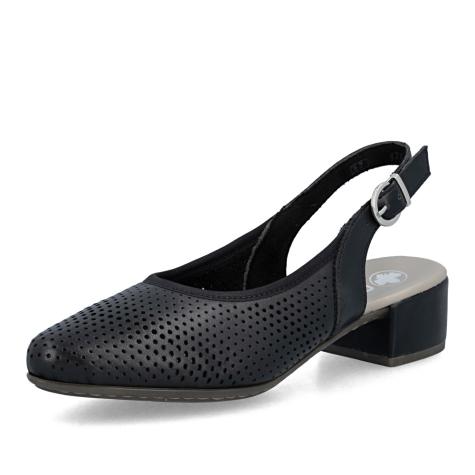 Dámske lodičky RIEKER 47066-00 čierna S6