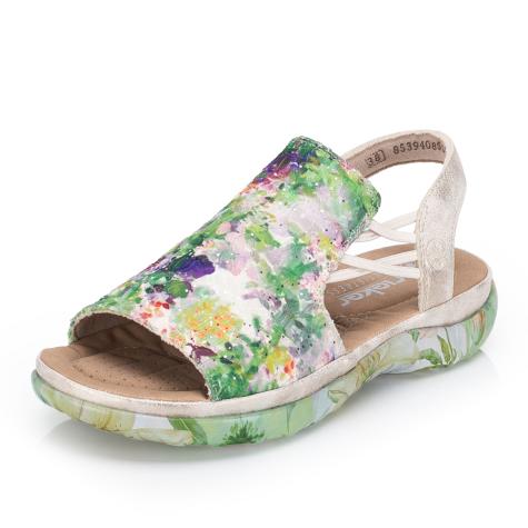 Dámske sandále RIEKER 64841-90 zelená S6